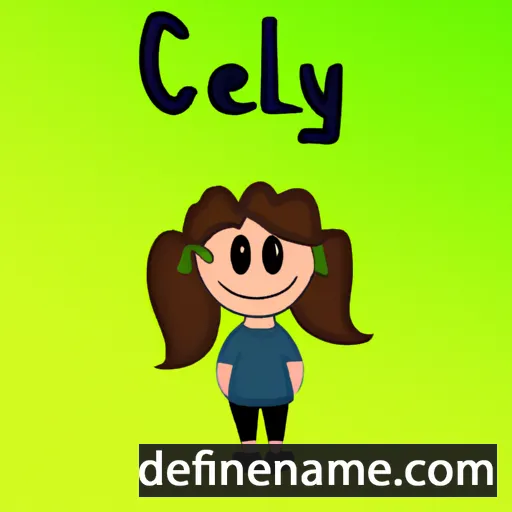 cartoon of the name Celey