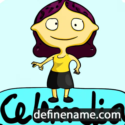 cartoon of the name Celimena