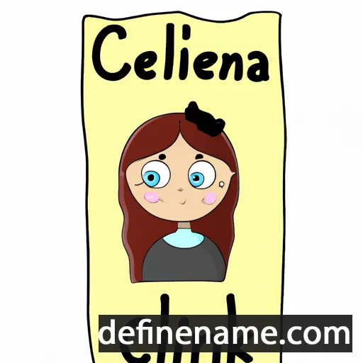 cartoon of the name Celinka