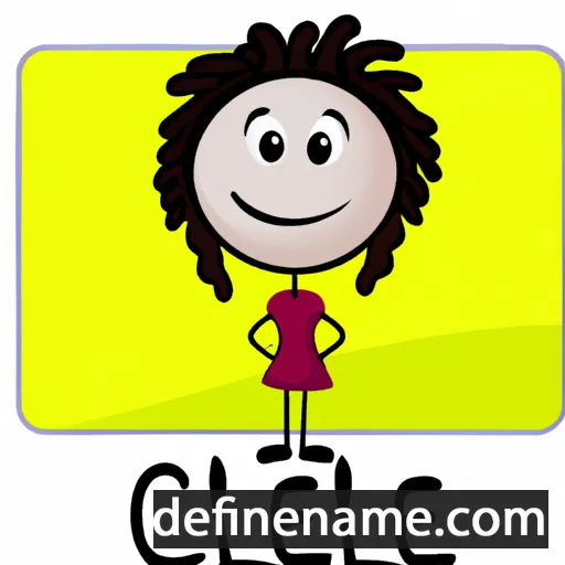 cartoon of the name Cellie