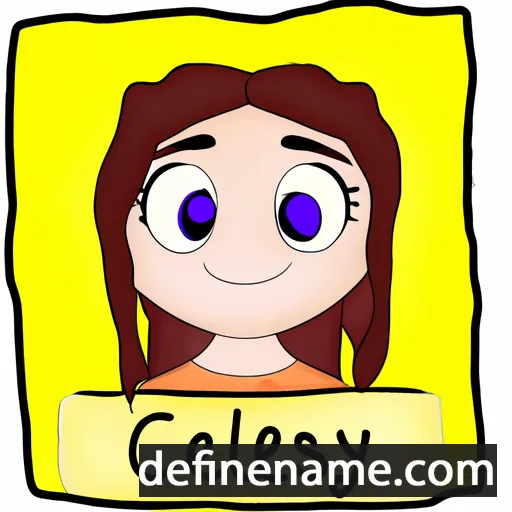 cartoon of the name Celsey