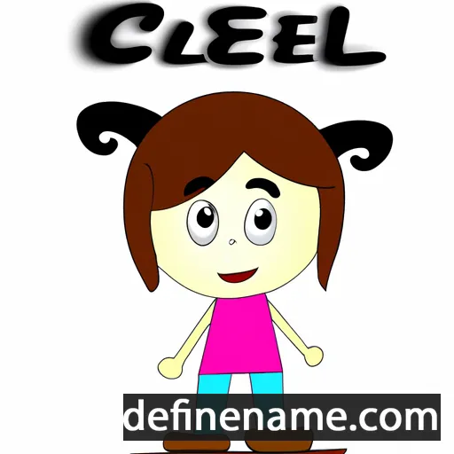 cartoon of the name Cely