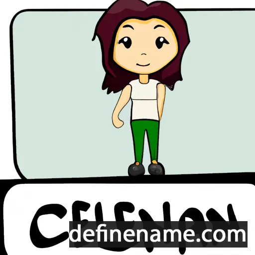 cartoon of the name Celyna