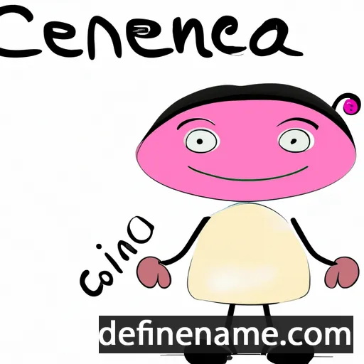 cartoon of the name Cenòbia