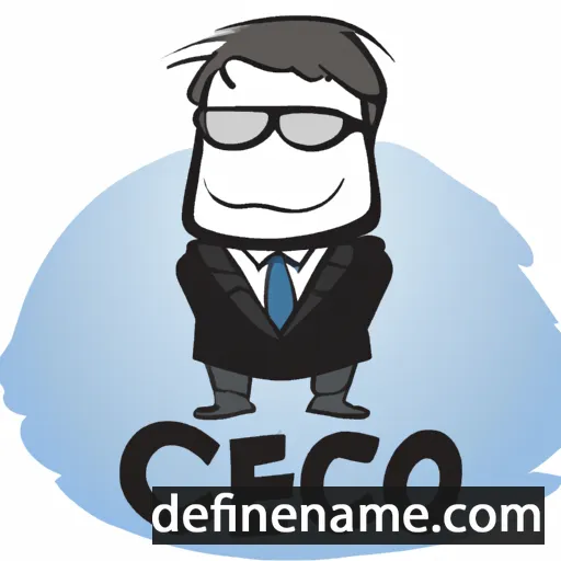 cartoon of the name Ceo