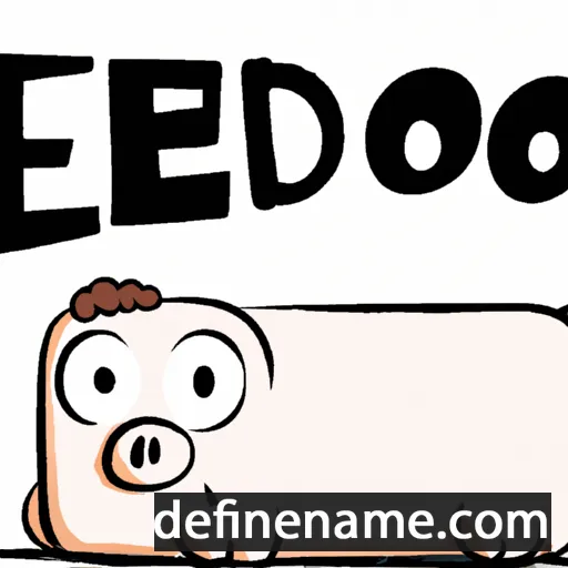 cartoon of the name Cerdo