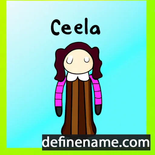 cartoon of the name Cerelia