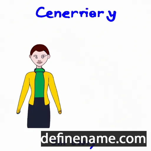 cartoon of the name Cerenity