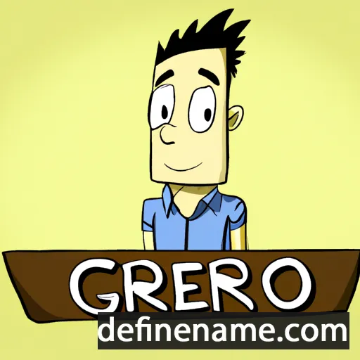 cartoon of the name Cergio