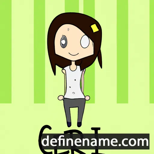 cartoon of the name Ceri