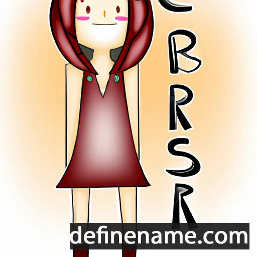 cartoon of the name Cerisa