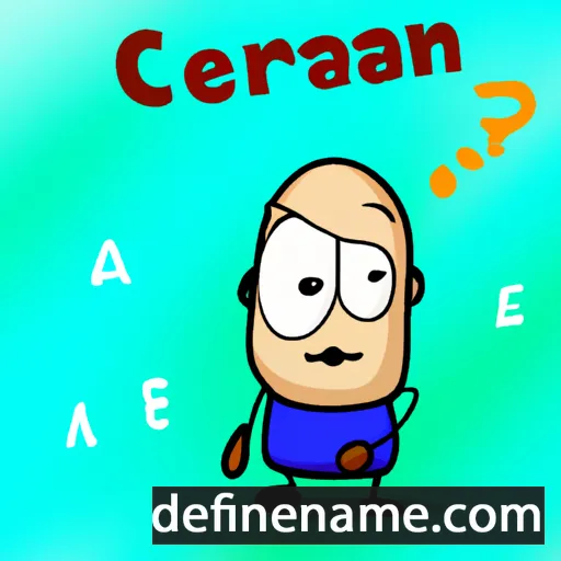 cartoon of the name Certán