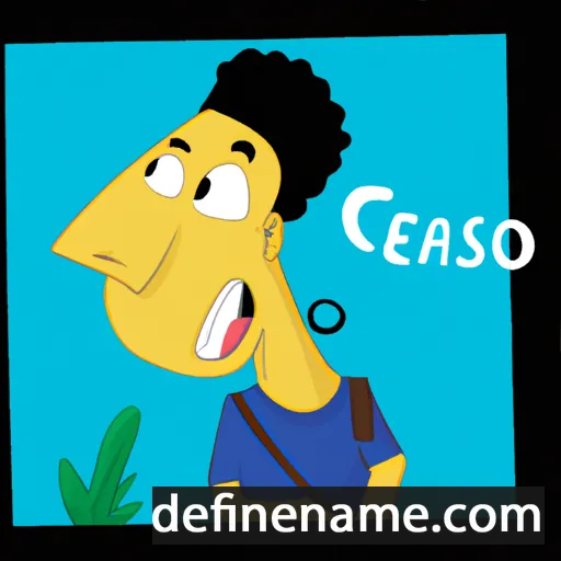 cartoon of the name Cesarião