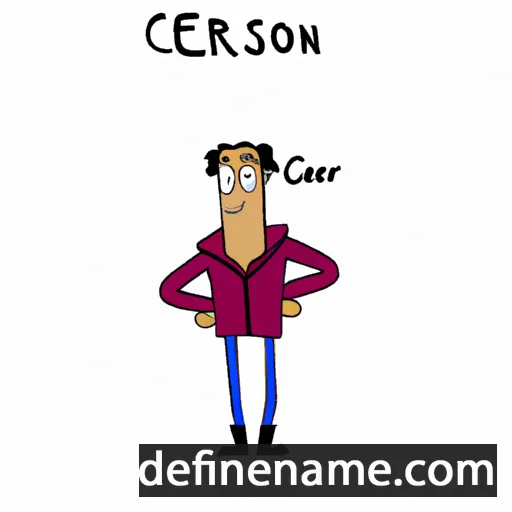 cartoon of the name Cesarión