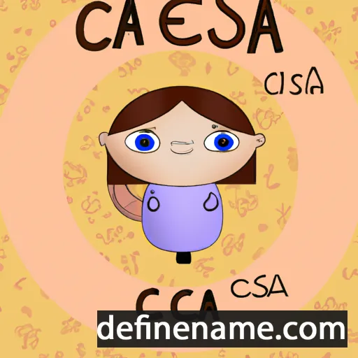 cartoon of the name Cesca