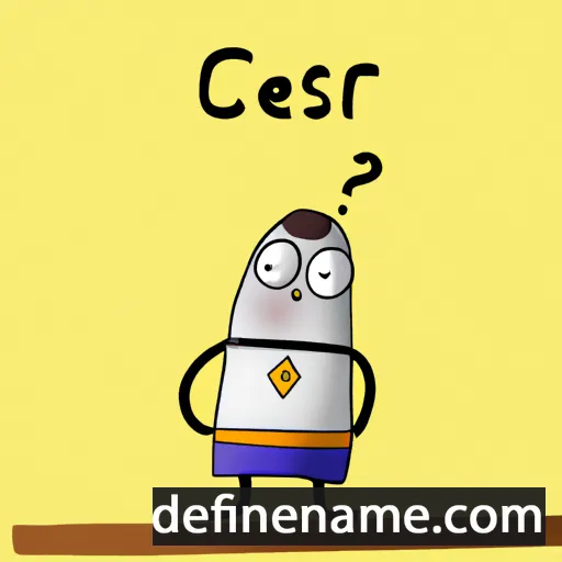 cartoon of the name Cesítar