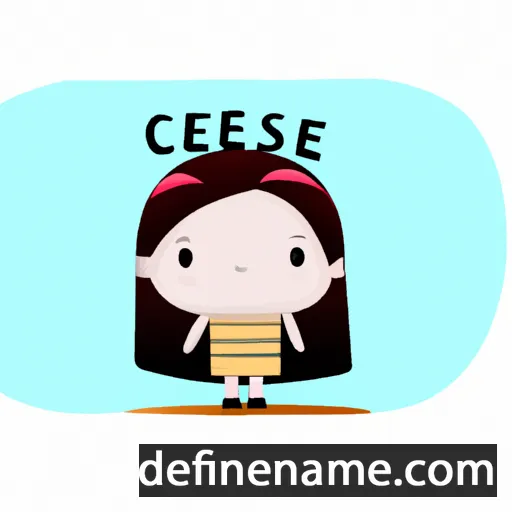 cartoon of the name Cessie