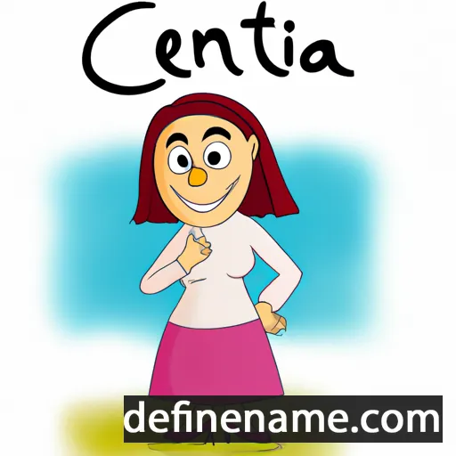 cartoon of the name Cettina