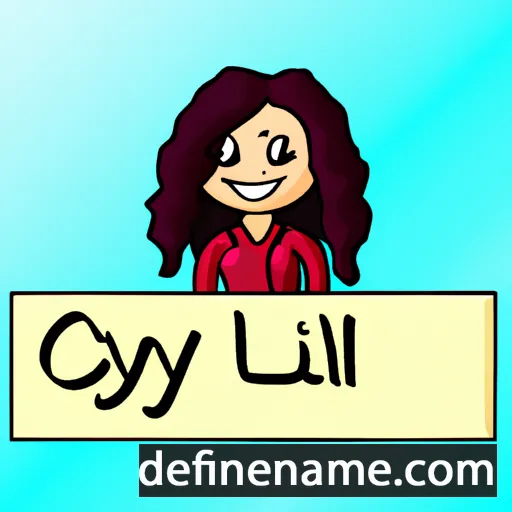 cartoon of the name Ceylin