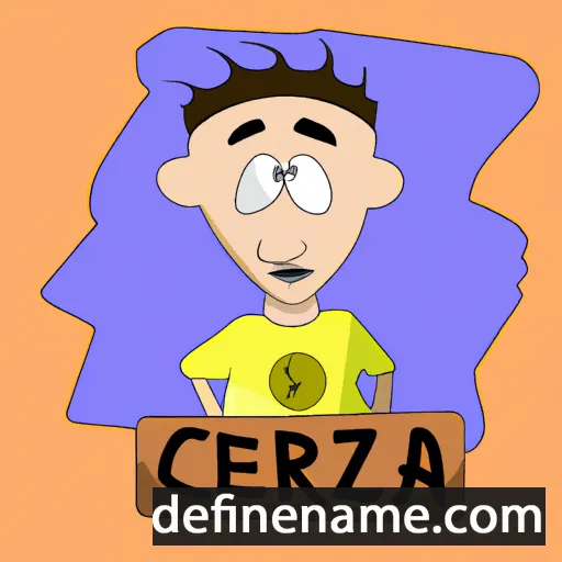 cartoon of the name Cezari