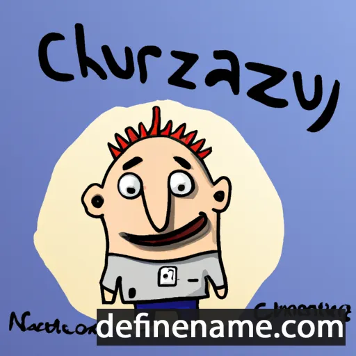 cartoon of the name Cezariusz