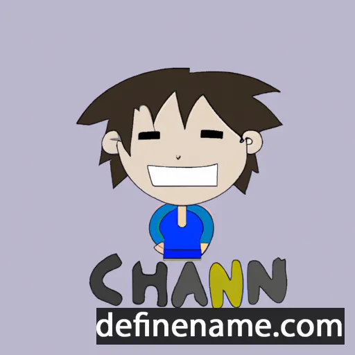 cartoon of the name Ch'an