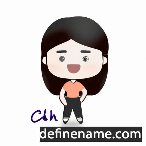 cartoon of the name Chánh