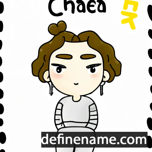 cartoon of the name Chae-ha