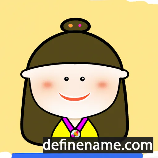 cartoon of the name Chae-ryeong