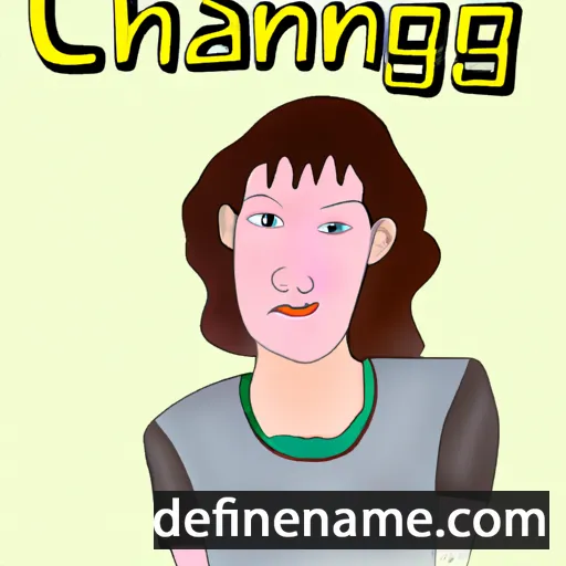 cartoon of the name Chaening