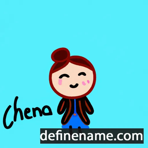 cartoon of the name Chaerunisa