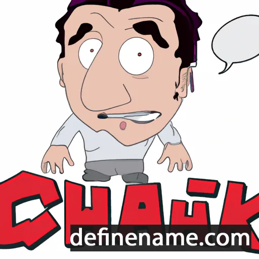 cartoon of the name Chafik