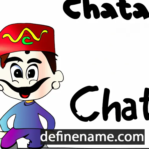 cartoon of the name Chahat