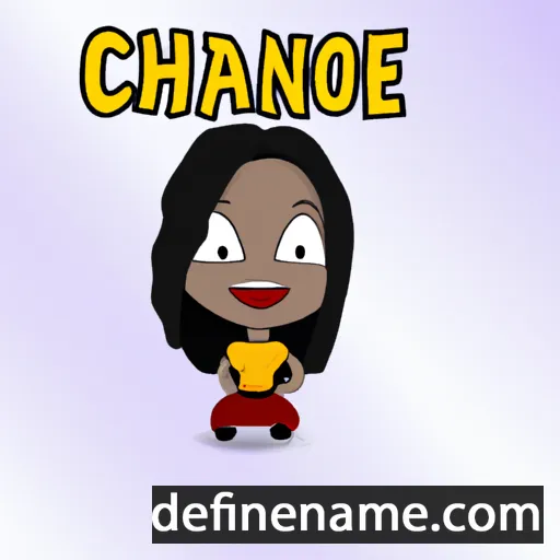 cartoon of the name Chaiane