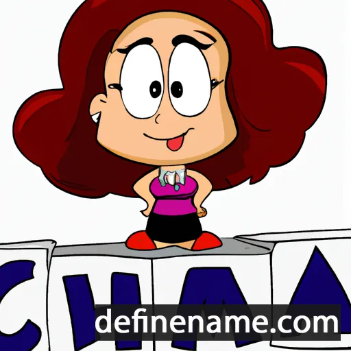 cartoon of the name Chaima