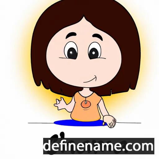 cartoon of the name Chaima