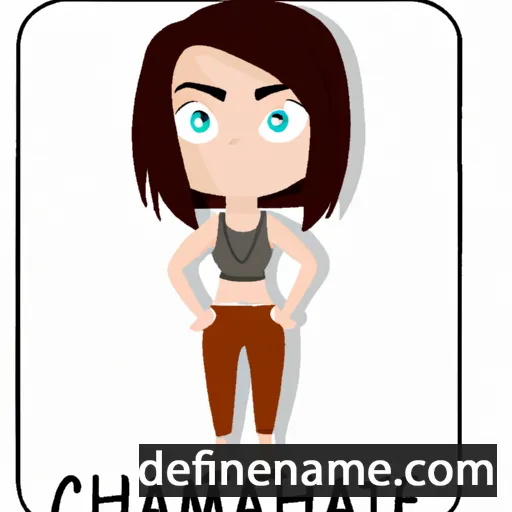 cartoon of the name Chaimae