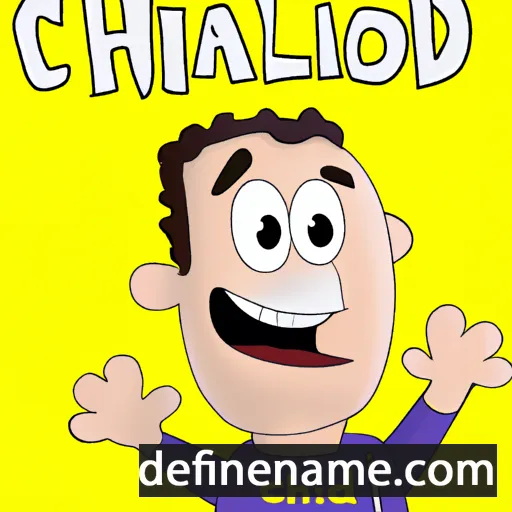 cartoon of the name Chalid