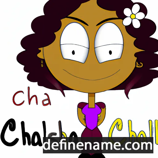 cartoon of the name Chalissa