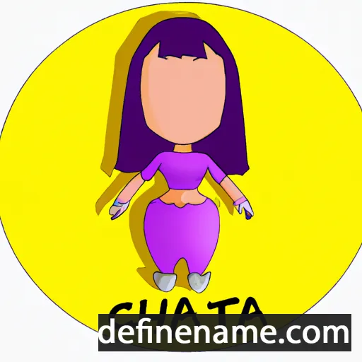 cartoon of the name Chalita