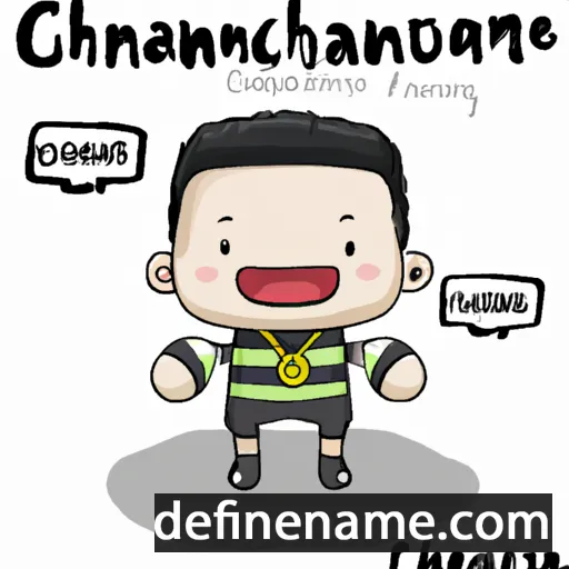 cartoon of the name Chaloemchai