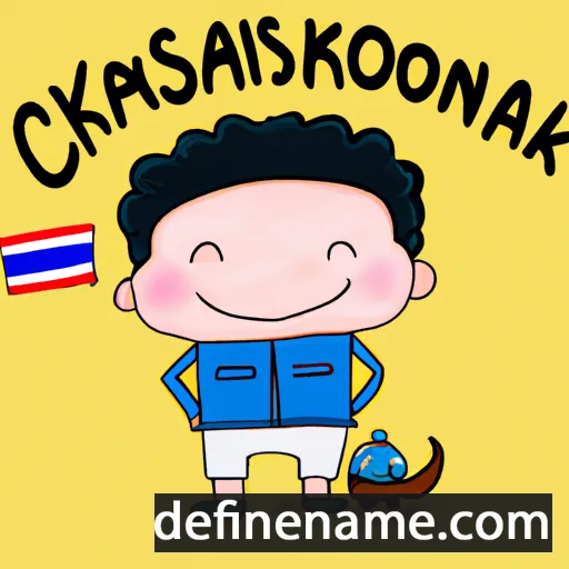 cartoon of the name Chaloemsak