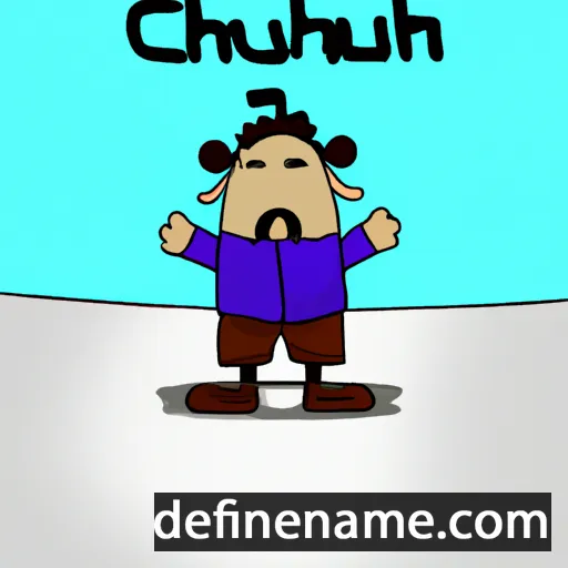 cartoon of the name Chalun