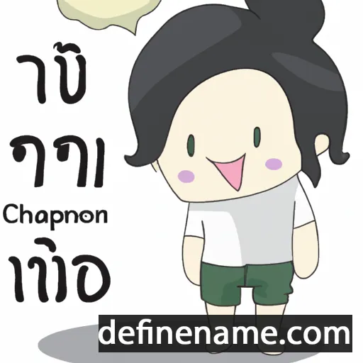 cartoon of the name Chamaiphon