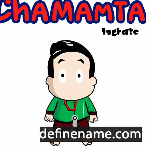 cartoon of the name Chamath