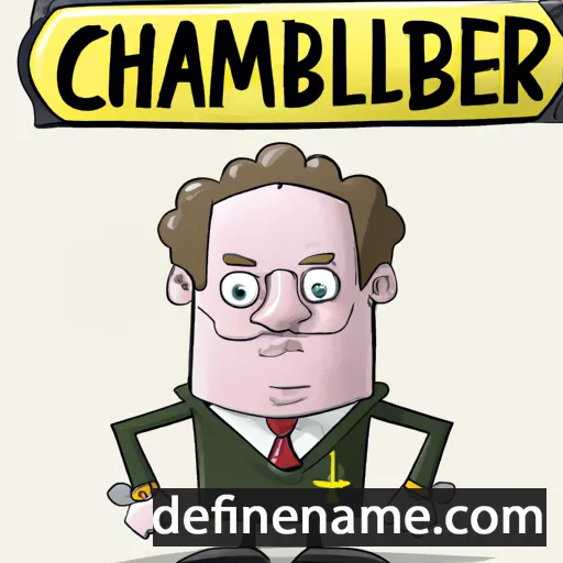 cartoon of the name Chamberlain