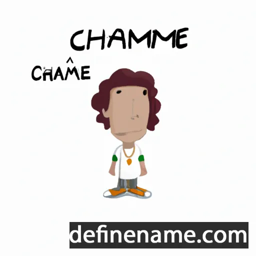 cartoon of the name Chamyne