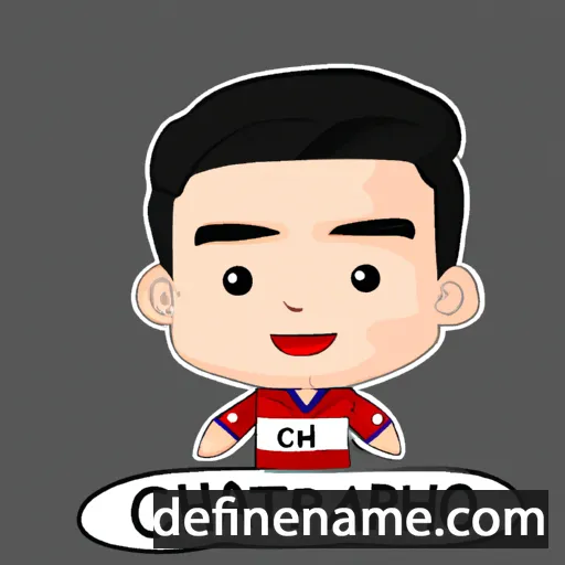 cartoon of the name Chanathip