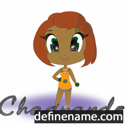 cartoon of the name Chandace