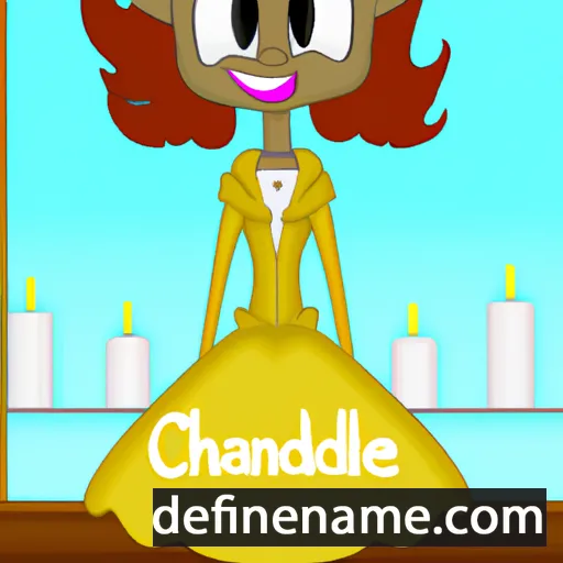 cartoon of the name Chandelle